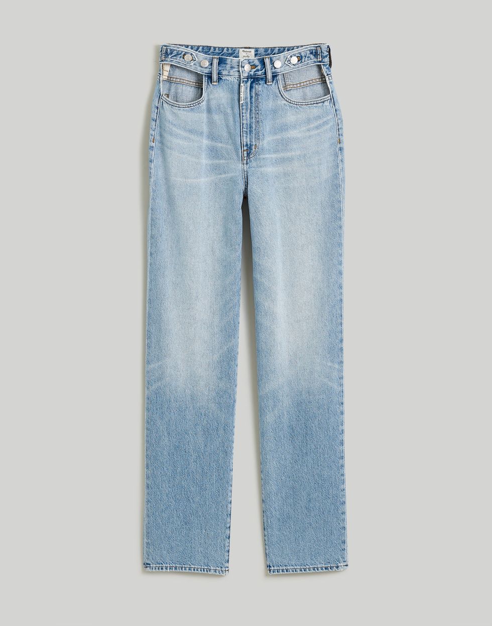 Madewell Cutout Baggy Straight Jeans
