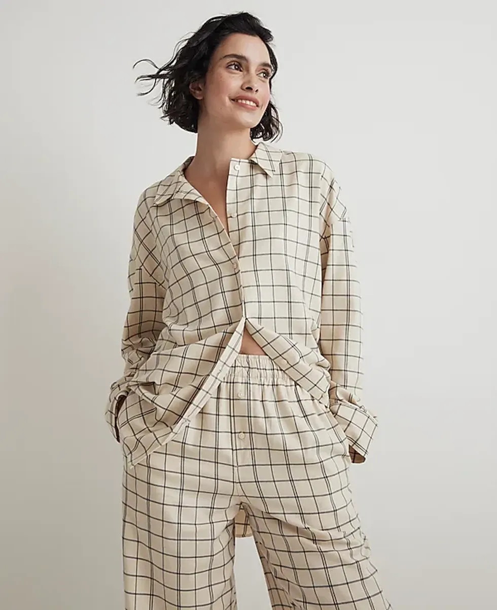 Madewell Plaid Flannel Set
