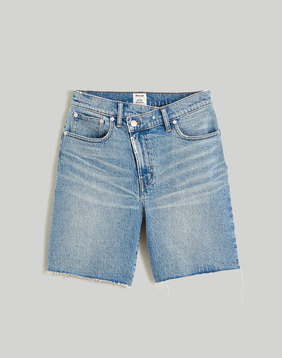 Madewell x Molly Dickson Crossover Baggy Jean Shorts