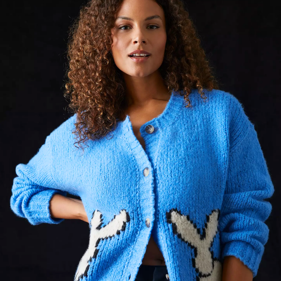 Maeve Bunny Slope Cardigan Sweater
