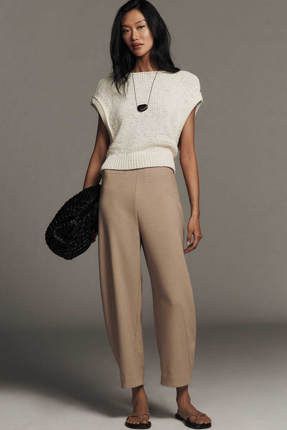 Maeve Crop Curved Trousers