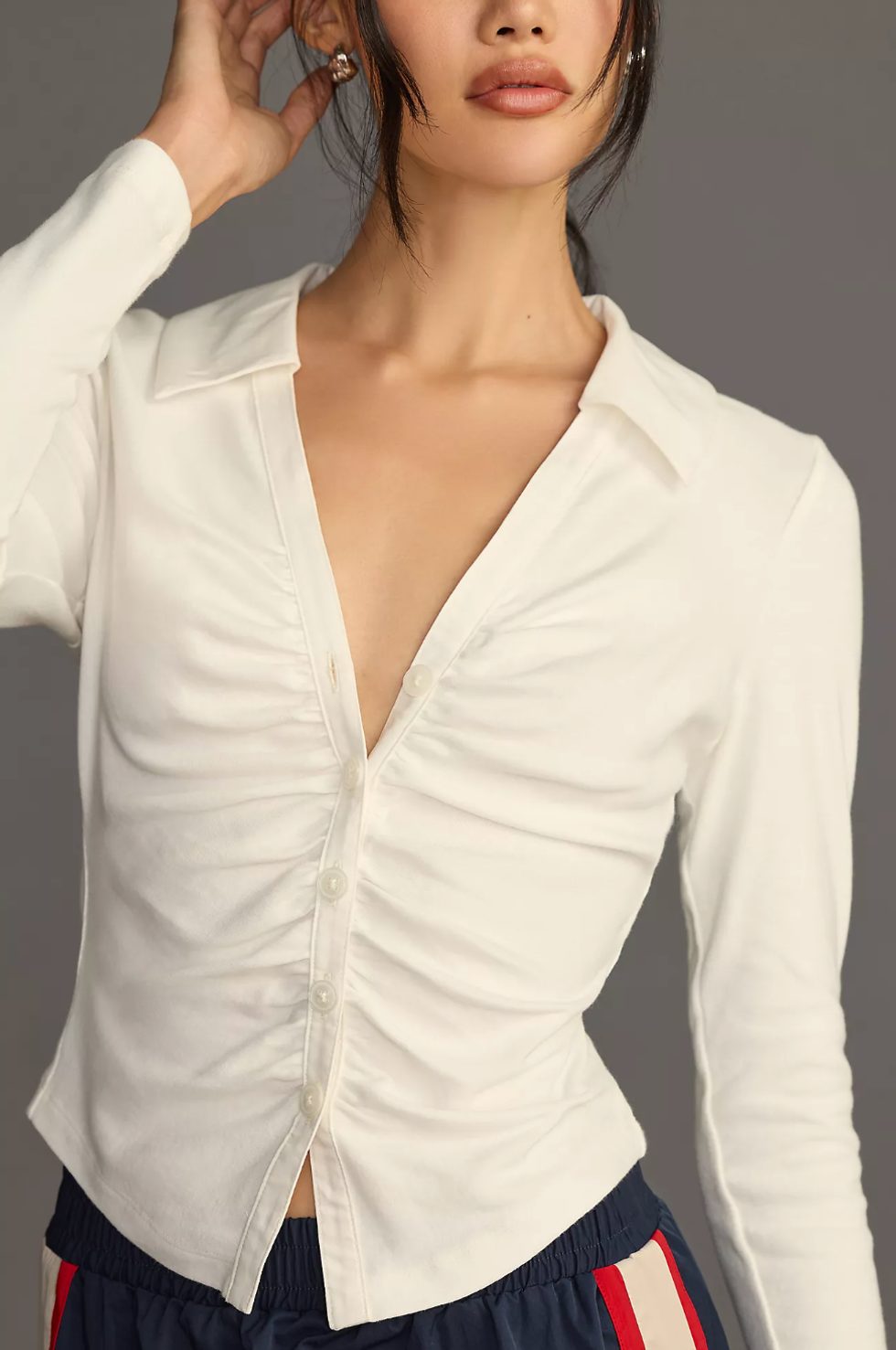 Maeve Ruched Shirt