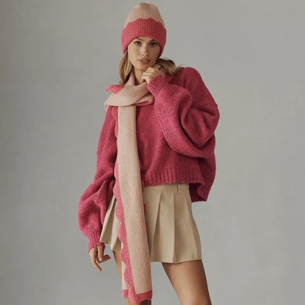 Maeve Scallop-Edge Scarf