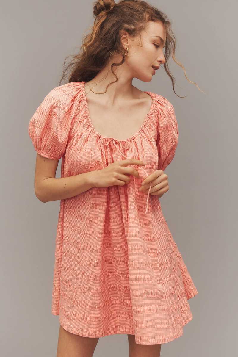 open lace back dress Mommy and Me Matching Tie Dye Dress Set for Women, Girls & Baby Romper main image 1