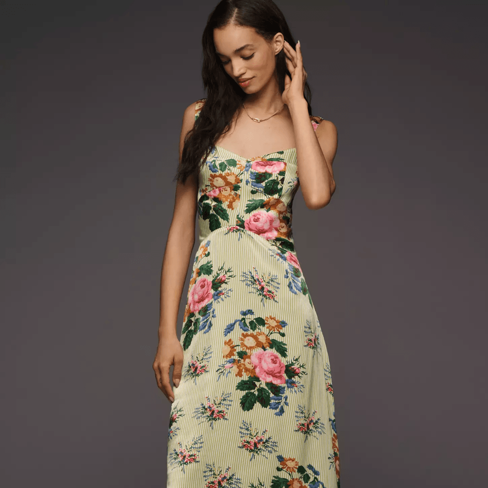 Maeve The Jocelyn Sleeveless Slip Midi Dress