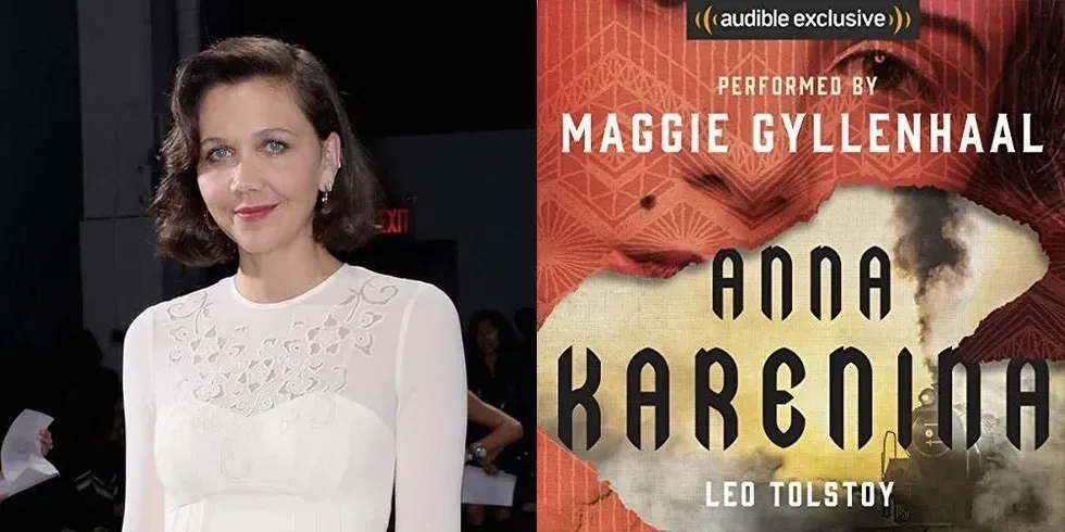Maggie Gyllenhaal reading "Anna Karenina"