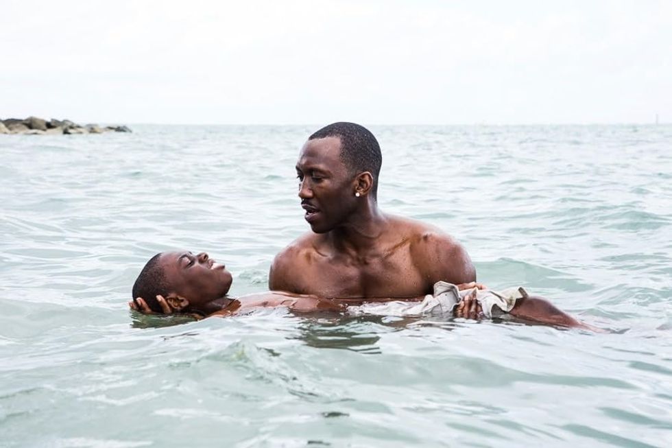 Mahershala Ali and Alex R. Hibbert in Moonlight