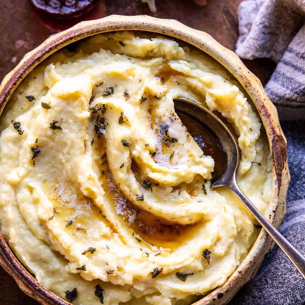make ahead roasted garlic mashed potatoes