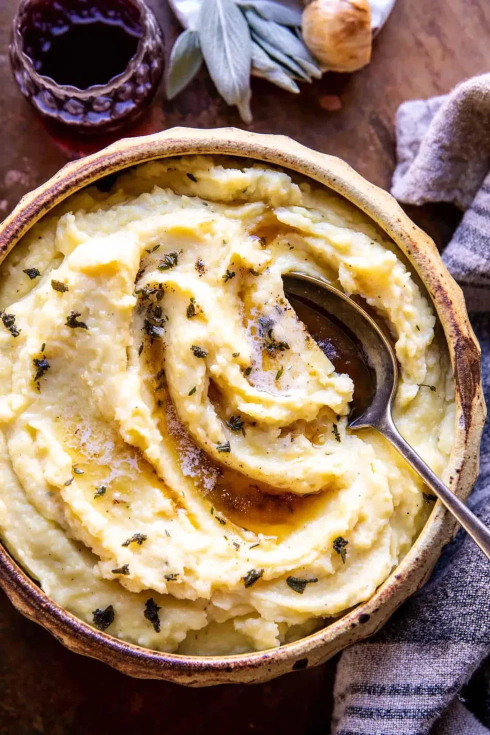 make ahead roasted garlic mashed potatoes
