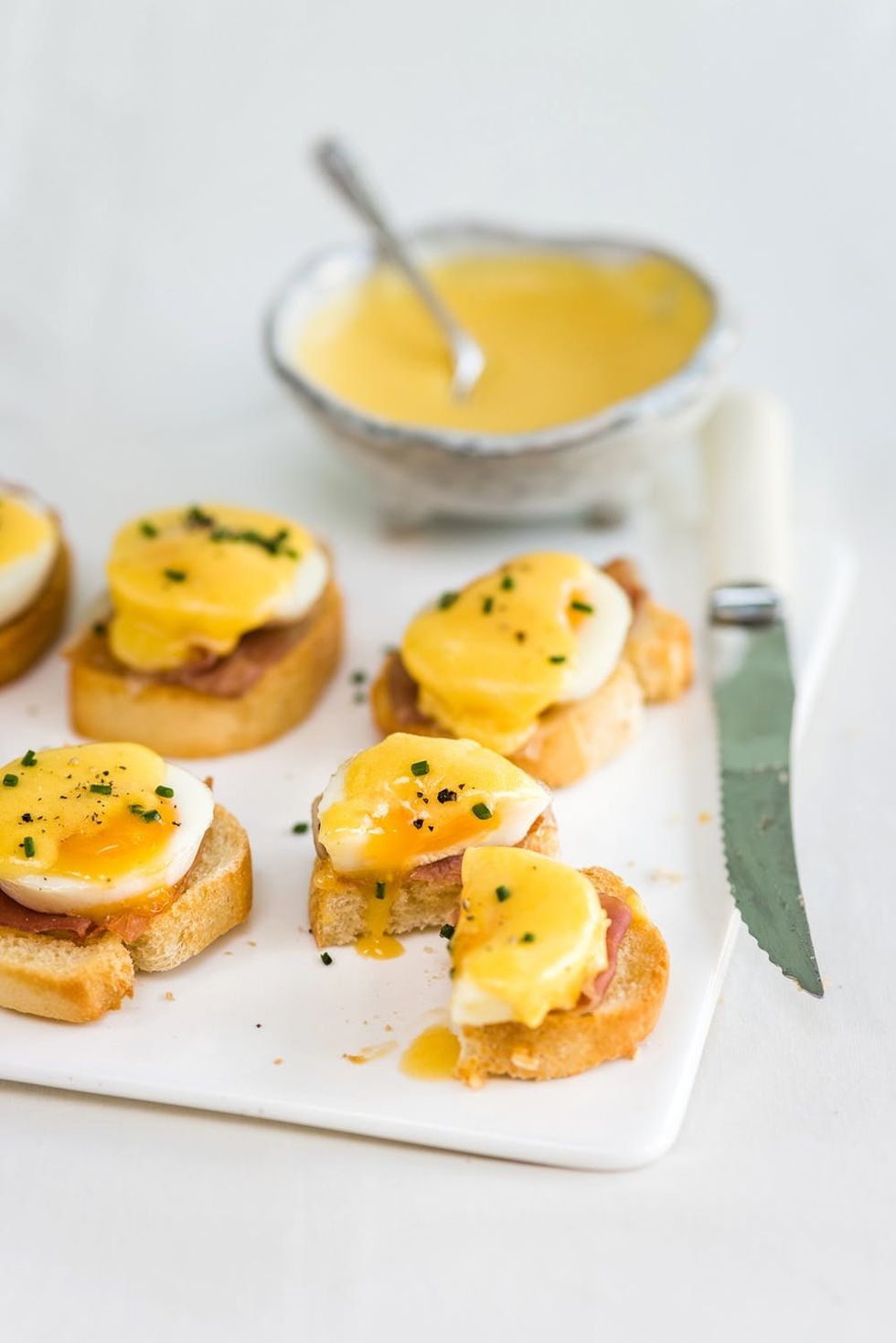 Level Up Your Brunch With This BiteSized Eggs Benedict Recipe Brit + Co