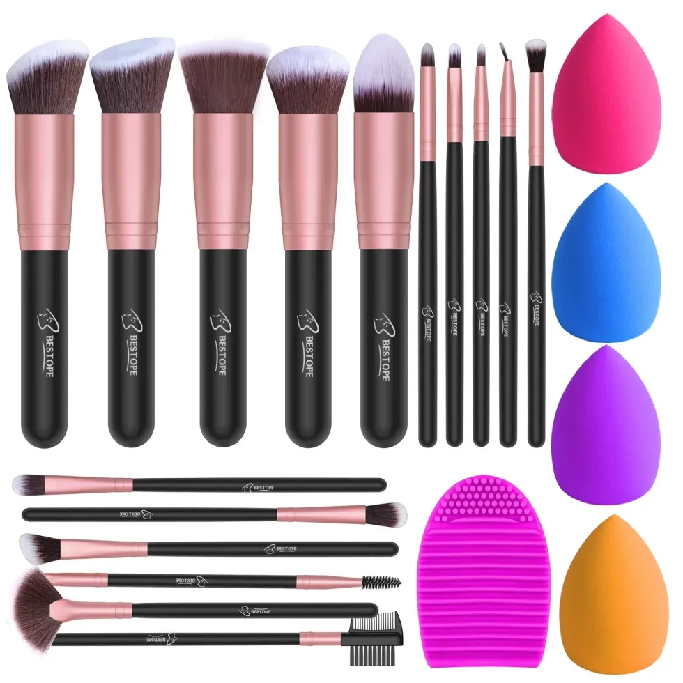 Makeup brushes set