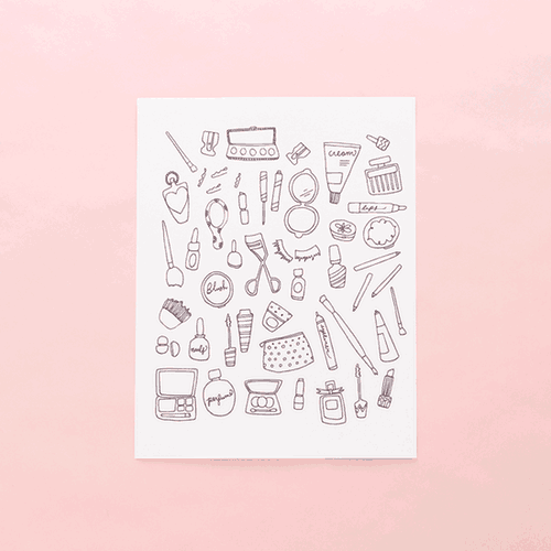 makeup-coloring-page
