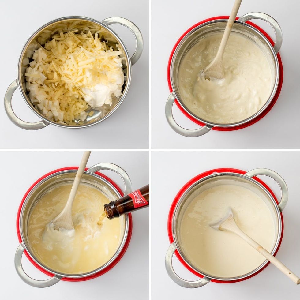 making beer cheese dip