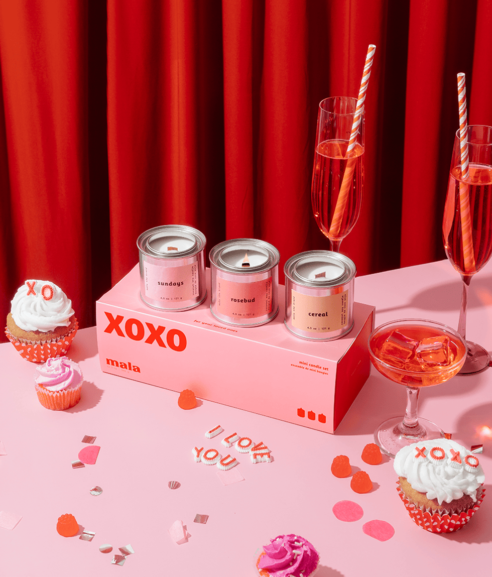 Mala XOXO Mini Candle Gift Set