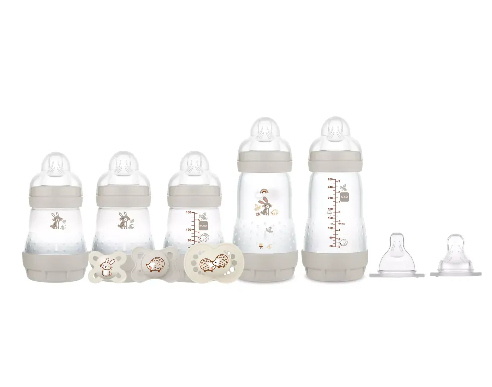 MAM Matte Starter Set \u2014 Pacifiers & Baby Bottles (Set For Newborns)