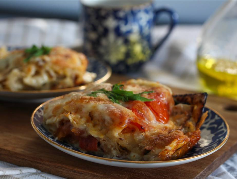 Mamouras (Matzo Lasagna)