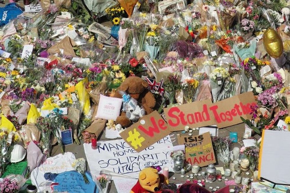 Manchester attack flowers
