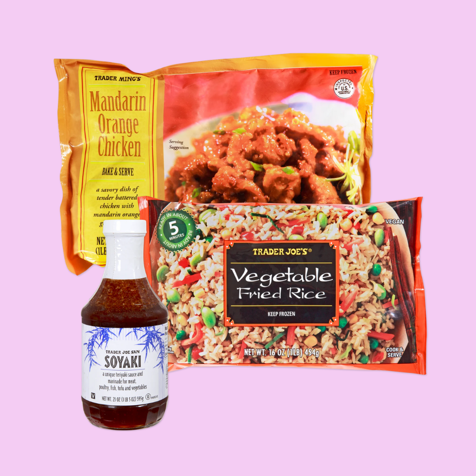 Mandarin Orange Chicken + Vegetable Fried Rice + Soyaki