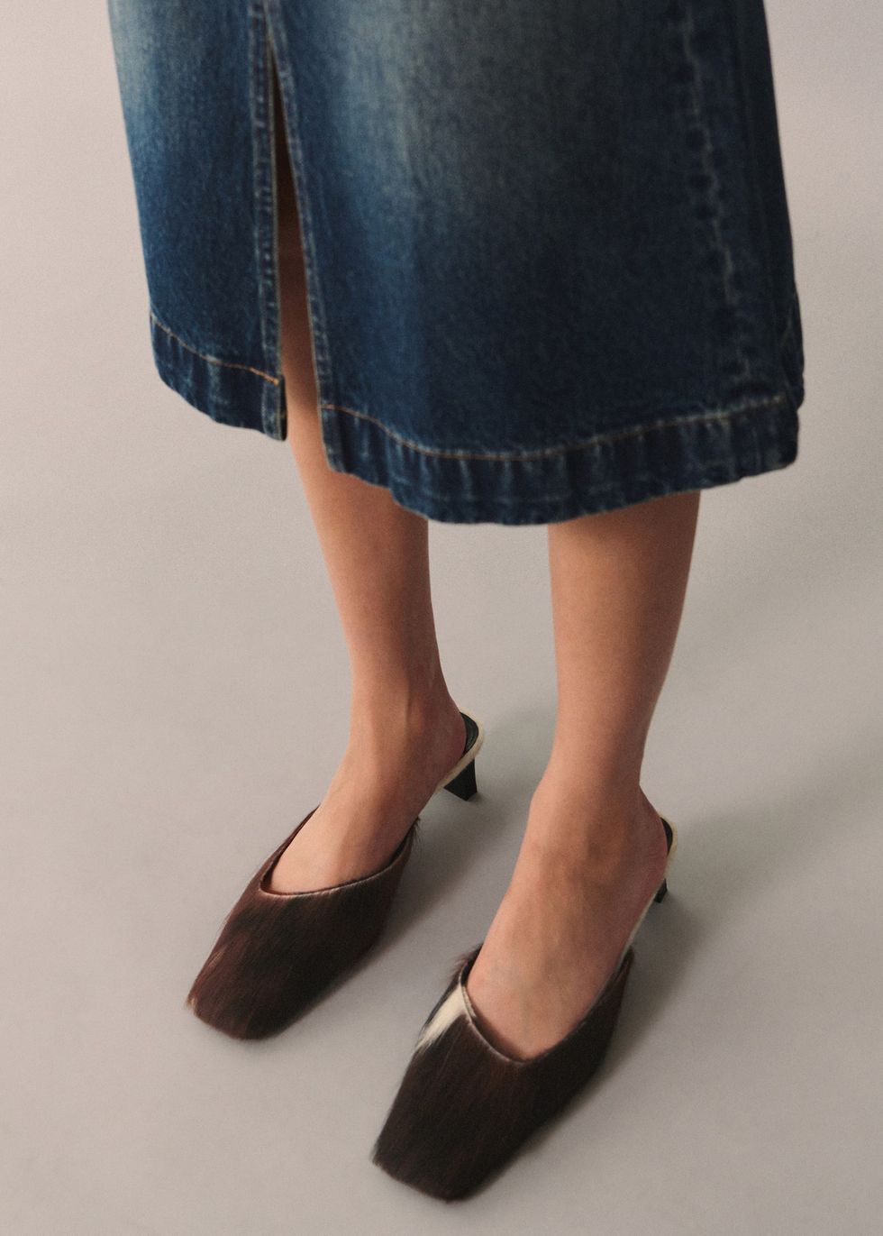 Mango Cow Print Shoes