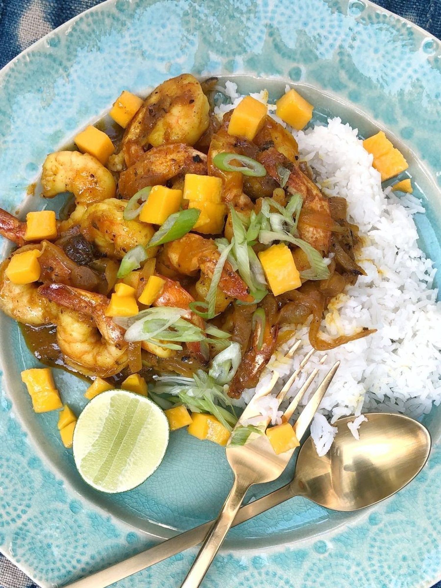 Mango Curry Shrimp