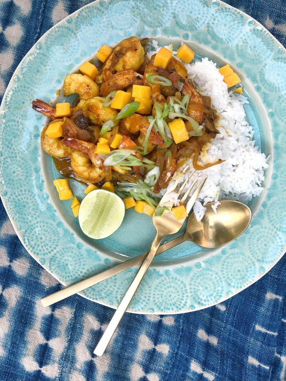 Mango Shrimp Curry Quick Dinner Recipe