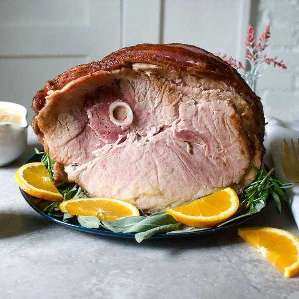 Maple and Pear-Glazed Easter Ham