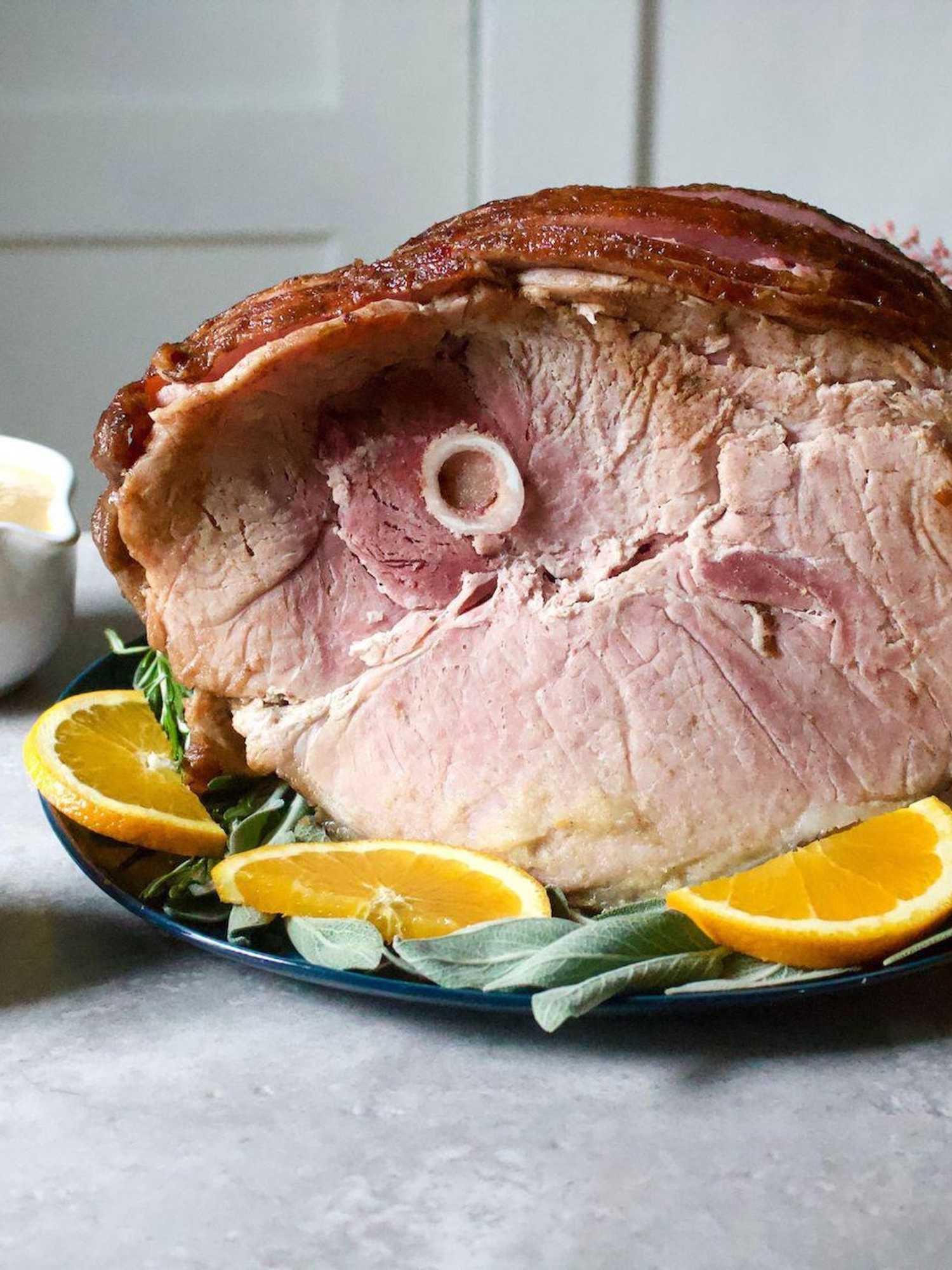 Maple and Pear-Glazed Ham