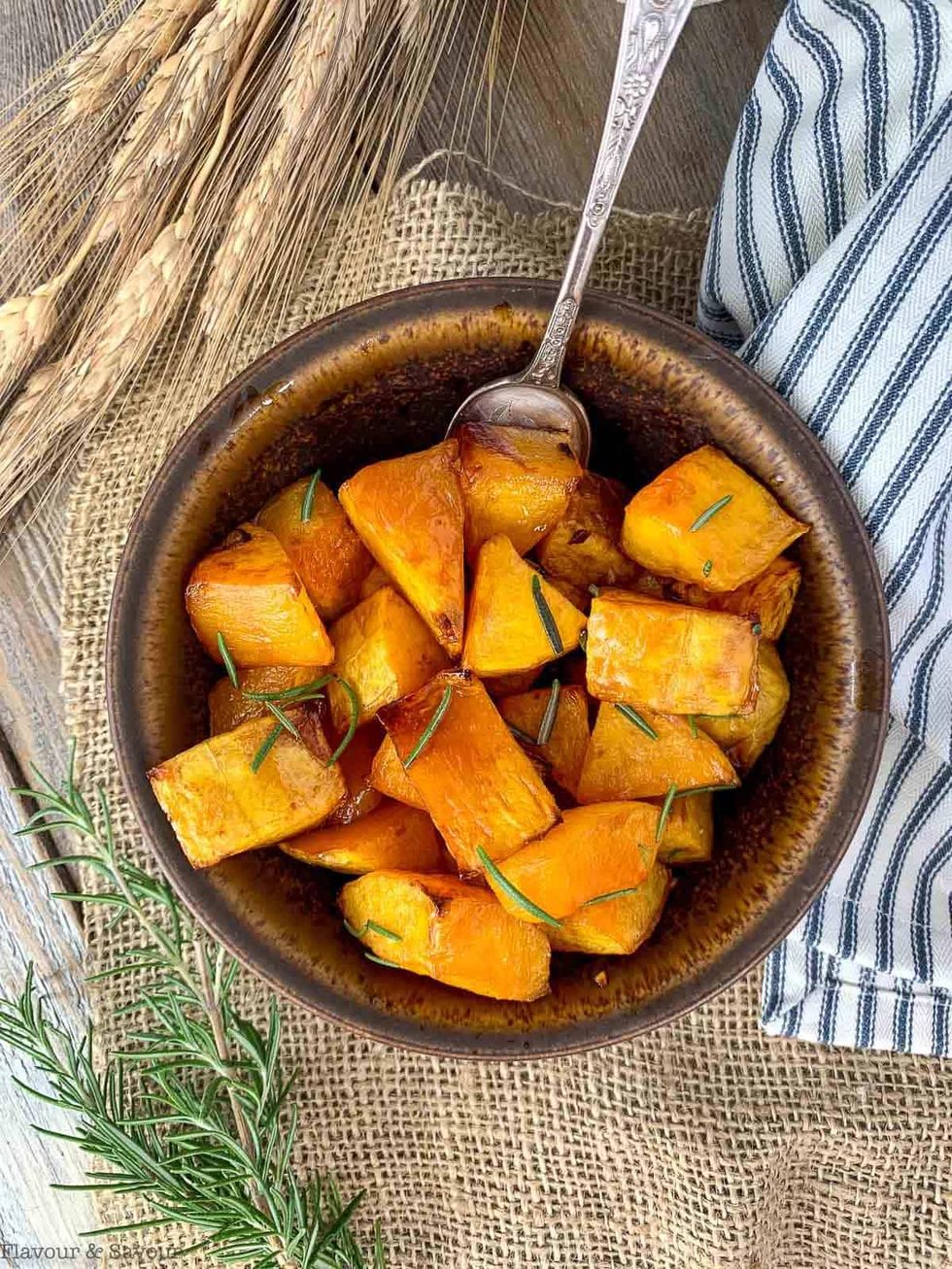 Maple Dijon Roasted Butternut Squash
