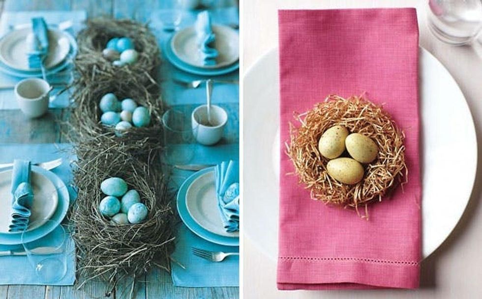 Marbleized Egg Table Setting