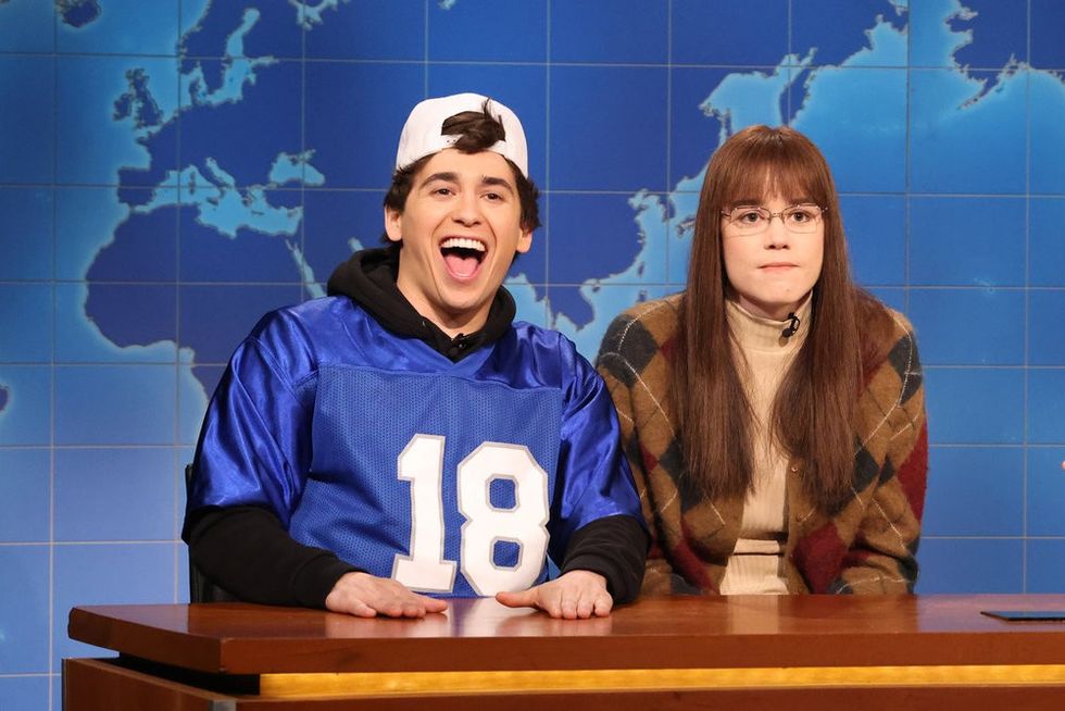 marcello hernandez and jane wickline on SNL