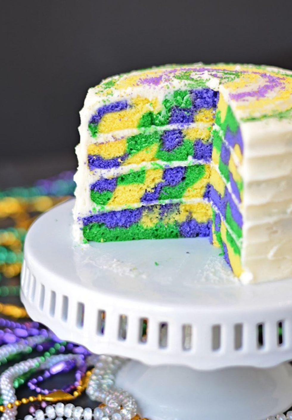 Mardi Gras Cake