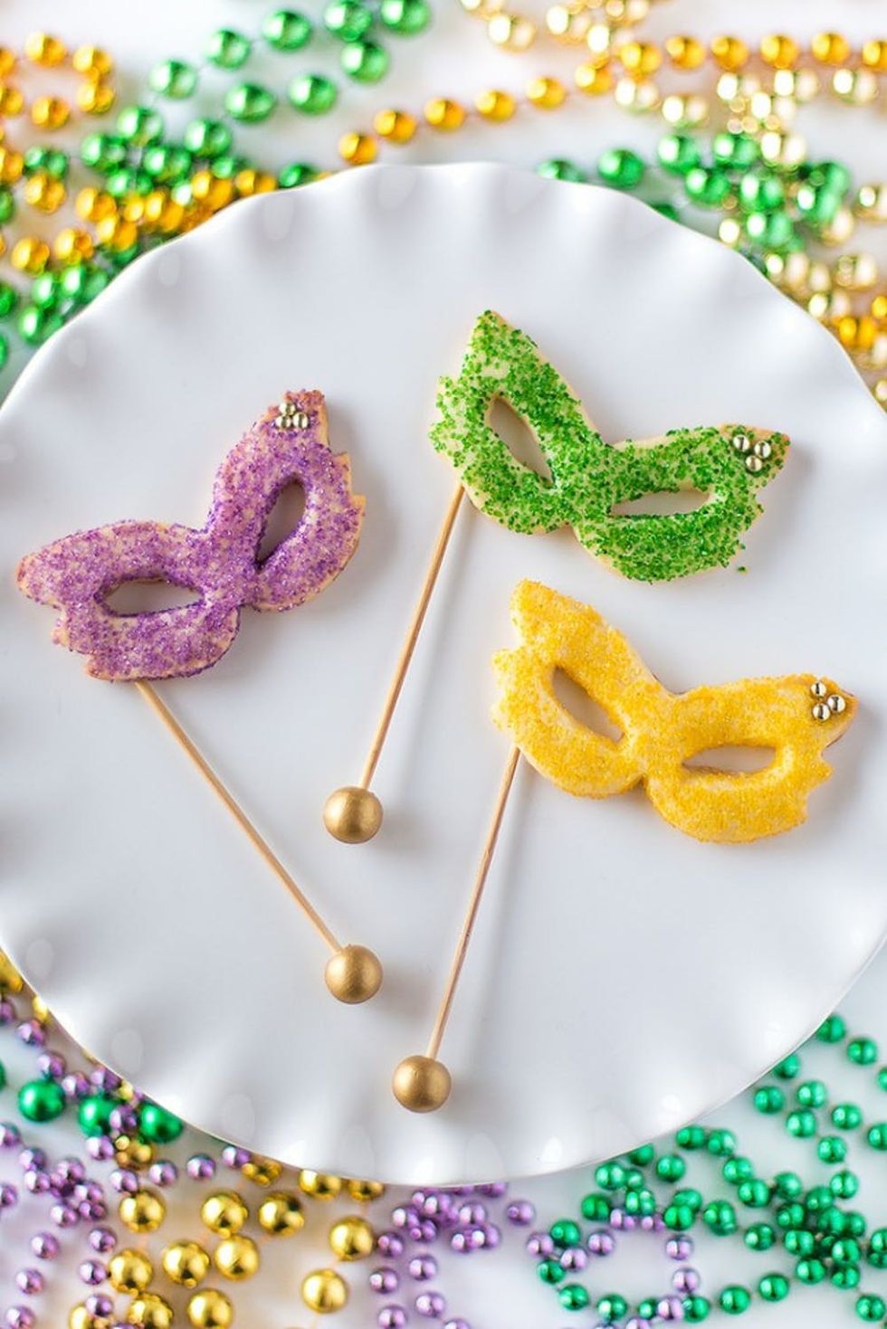 Mardi Gras Masquerade Sugar Cookies