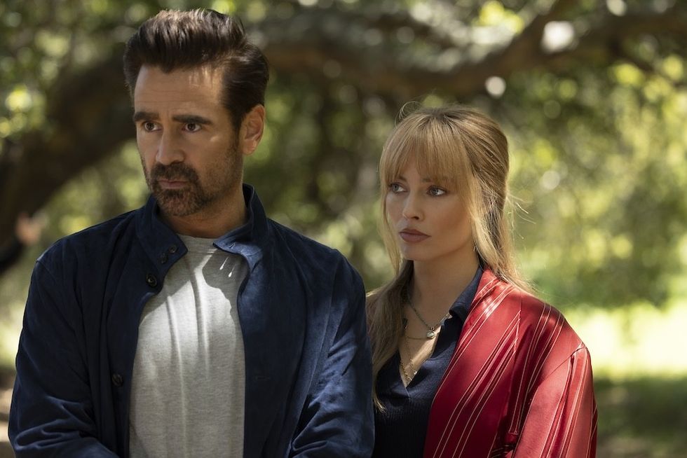 Margot Robbie and Colin Farrell in A Big Bold Beautiful Journey