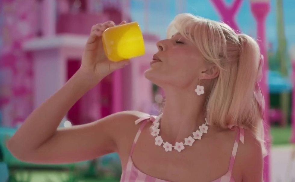 margot robbie as barbie in the barbie movie