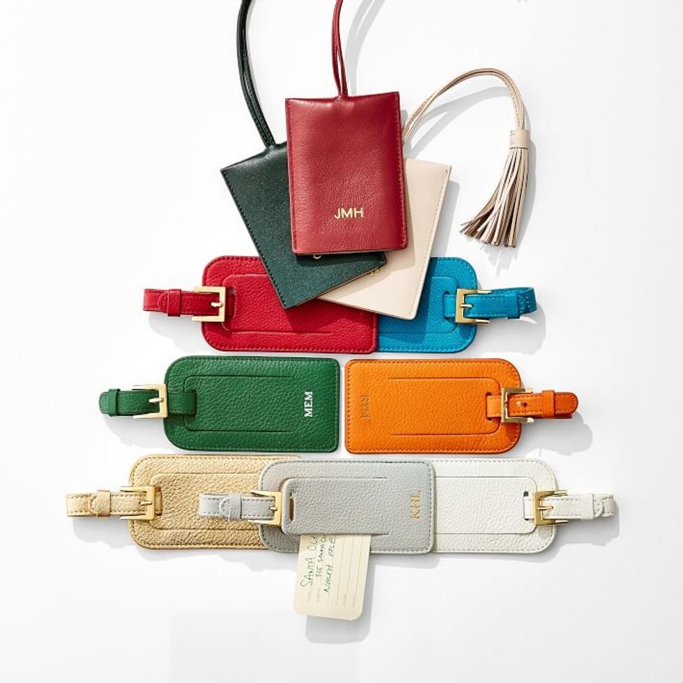 Mark and Graham Leather Luggage Tag