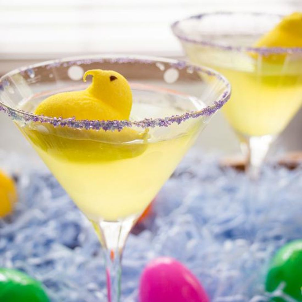Marshmallow Peeps Lemon Drops Martini