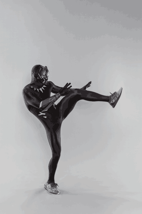 Marvel's Black Panther Halloween Costume Gif