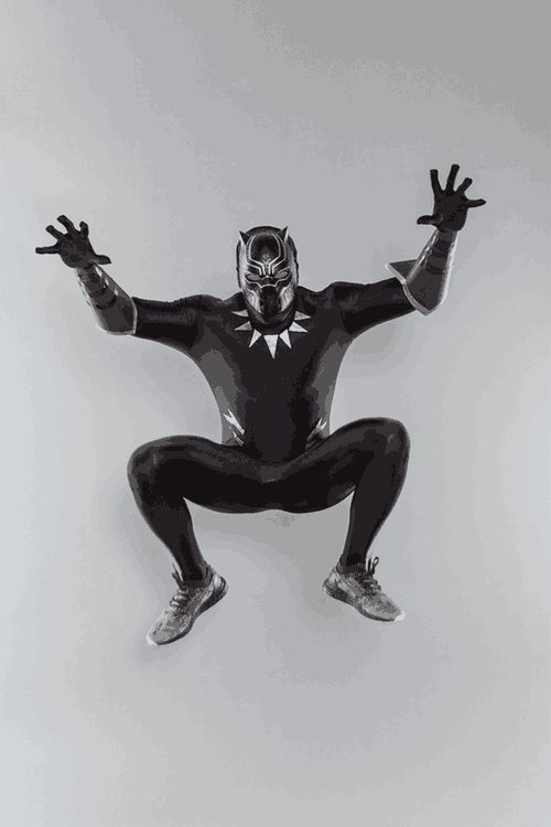 Marvel's Black Panther Halloween Costume Gif