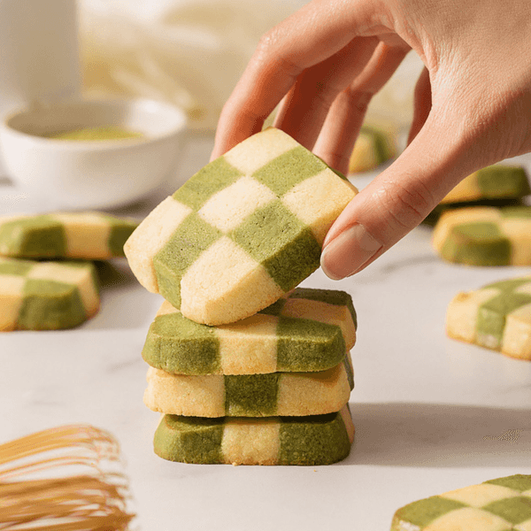 Matcha Checkerboard Cookies