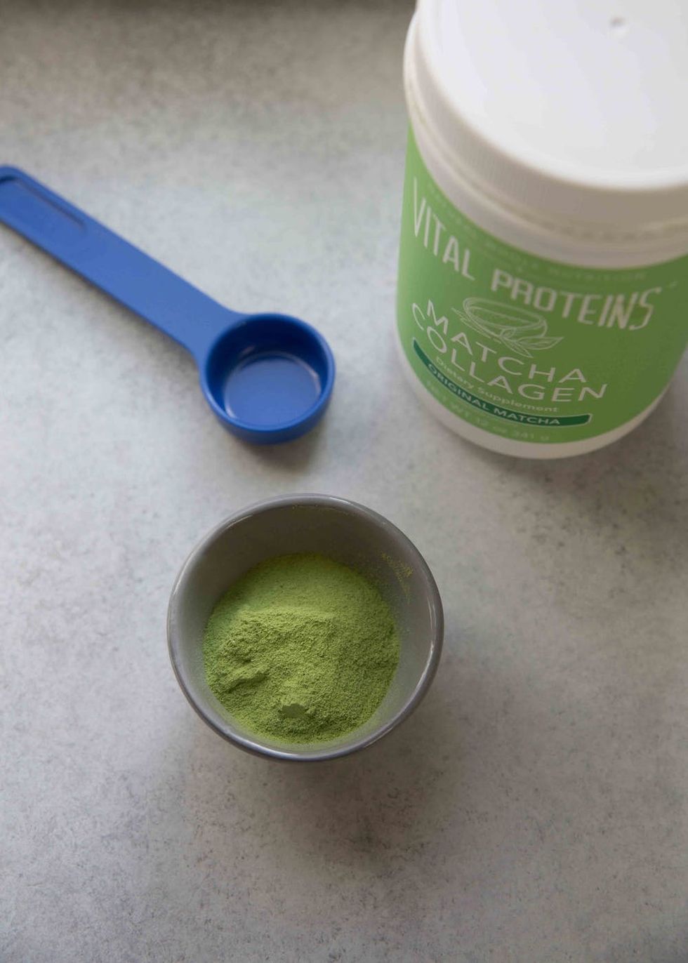 Matcha collagen is available in one size: 12 ounces.
