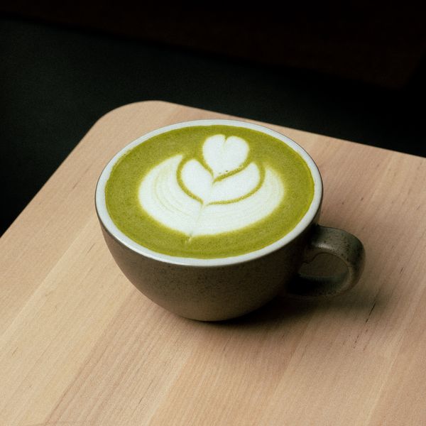 matcha latte in a mug Starbucks Hot Drinks