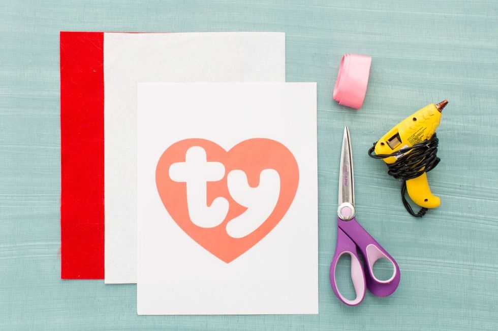 material and tools needed for beanie baby costume