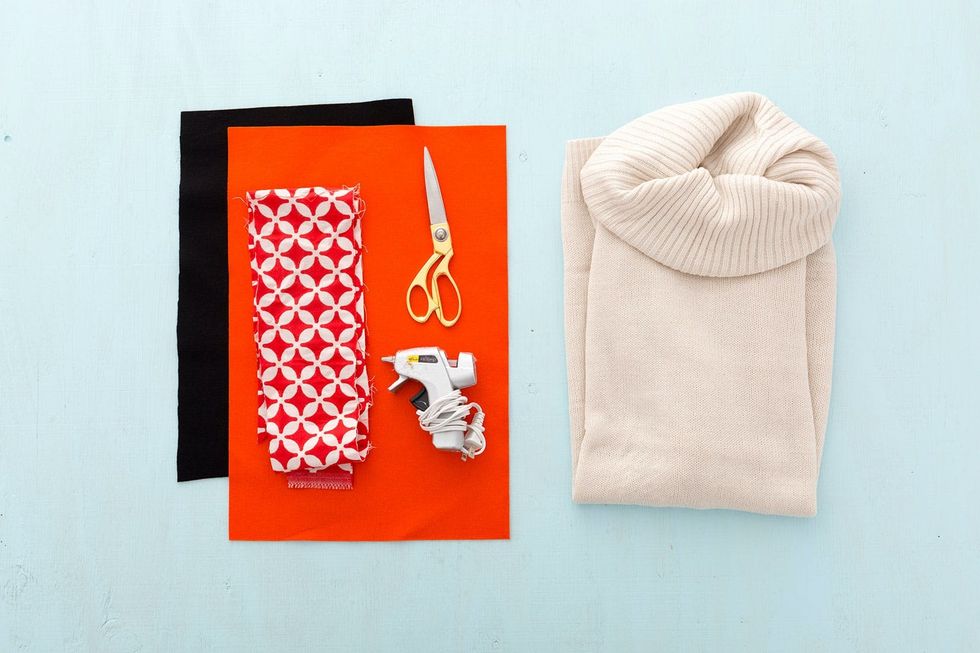 materials to make snowman ugly sweater dress