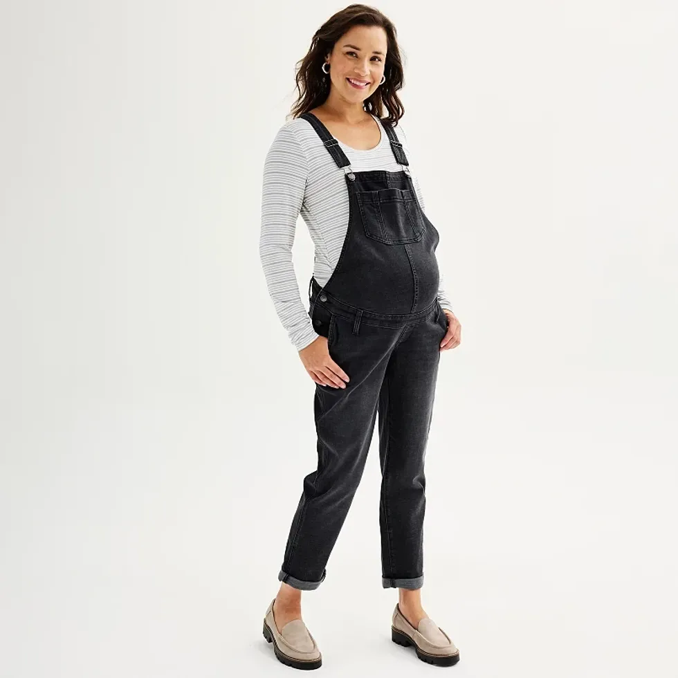 Maternity Denim Overalls