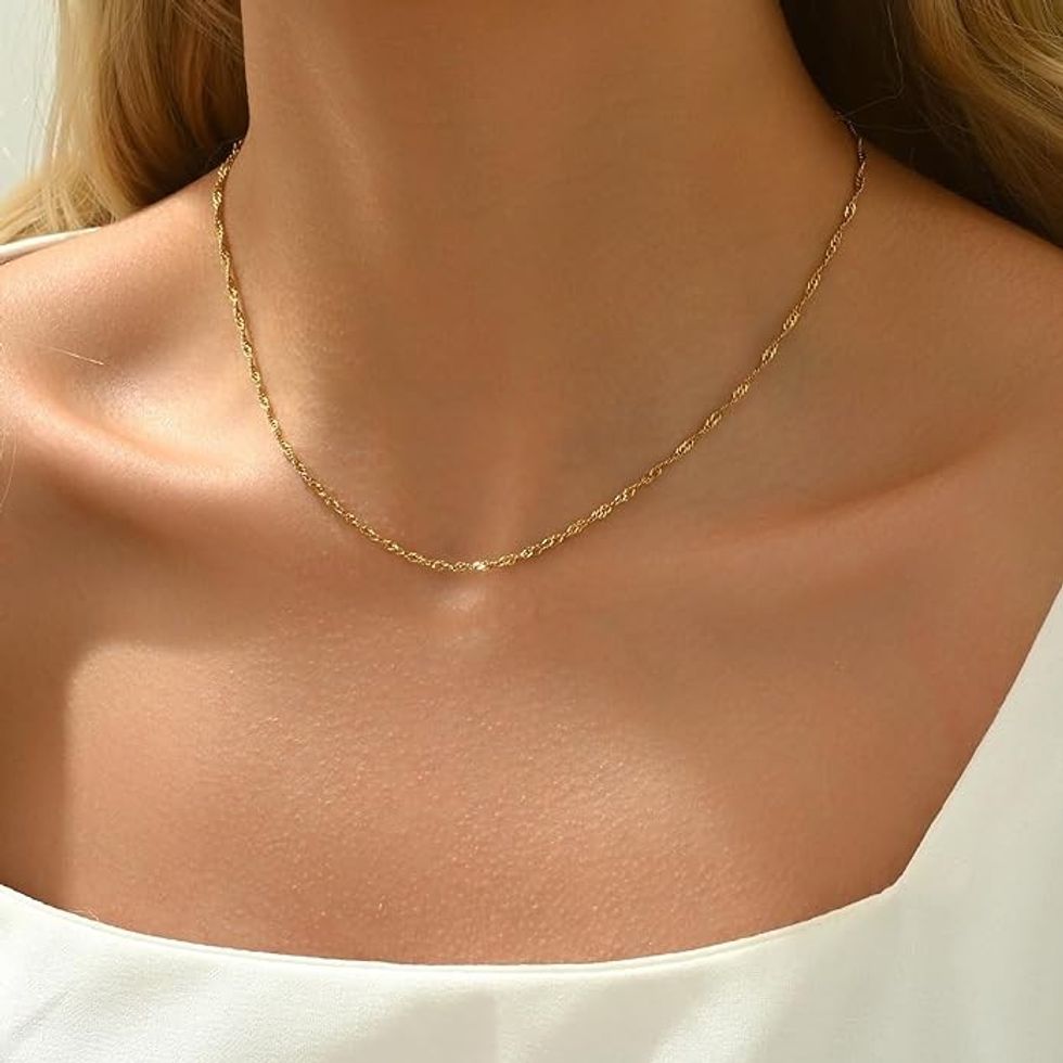 Mauzew Dainty Chain Necklace