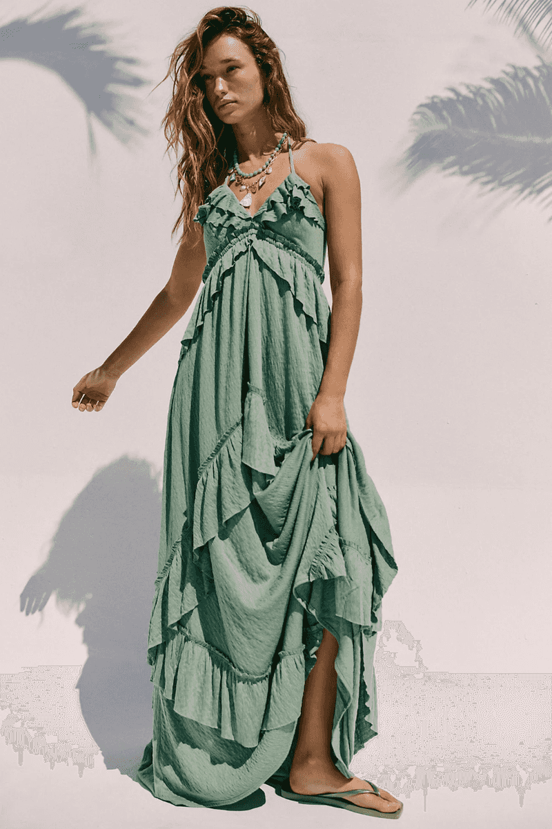 green maxi dress free people Navy Blue Off-The-Shoulder A-Line Satin Tea Length Mother of The Bride