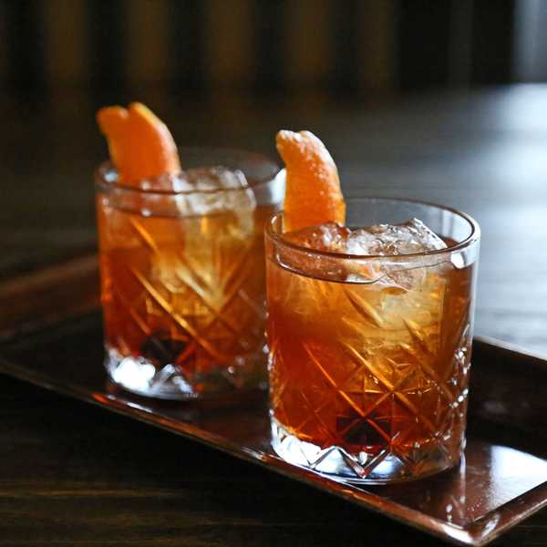 May The Fourth cocktail recipe, the Obi Wan Old-Fashioned with breckenridge whiskey