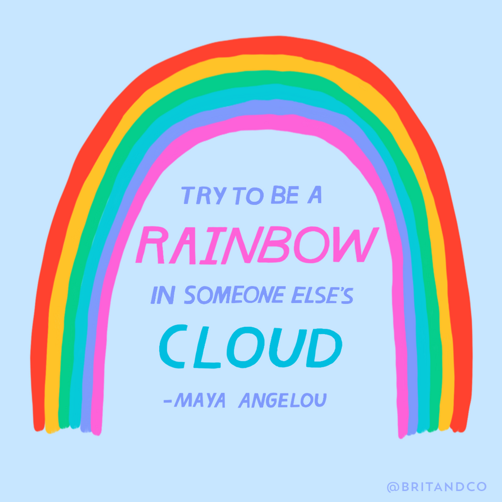 Maya Angelou rainbow quote