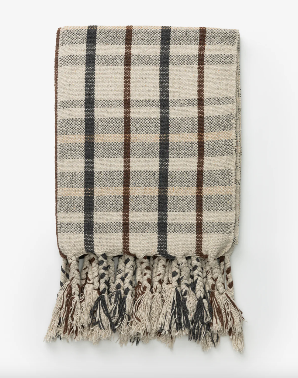 McGee & Co. Plaid Tasseled Throw