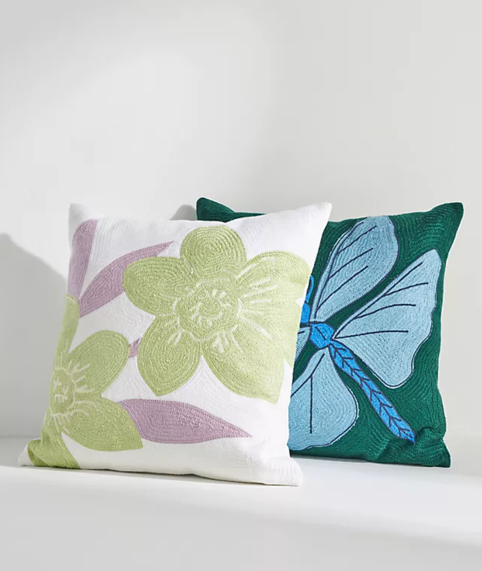 Meadow Embroidered Pillow
